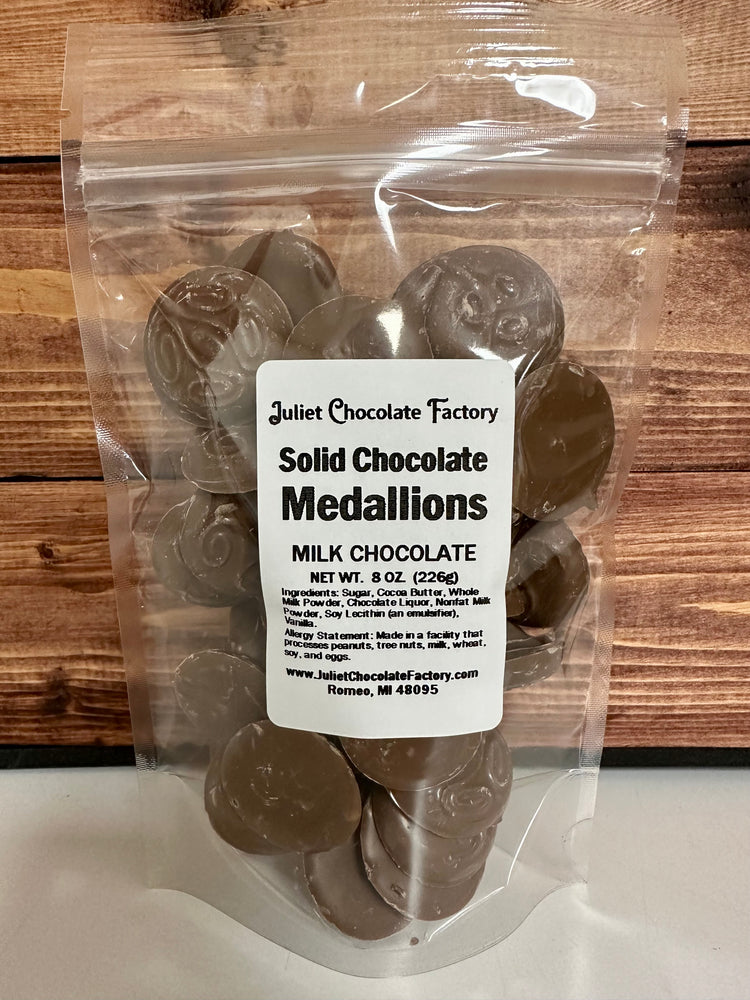 Solid Chocolate Medallions