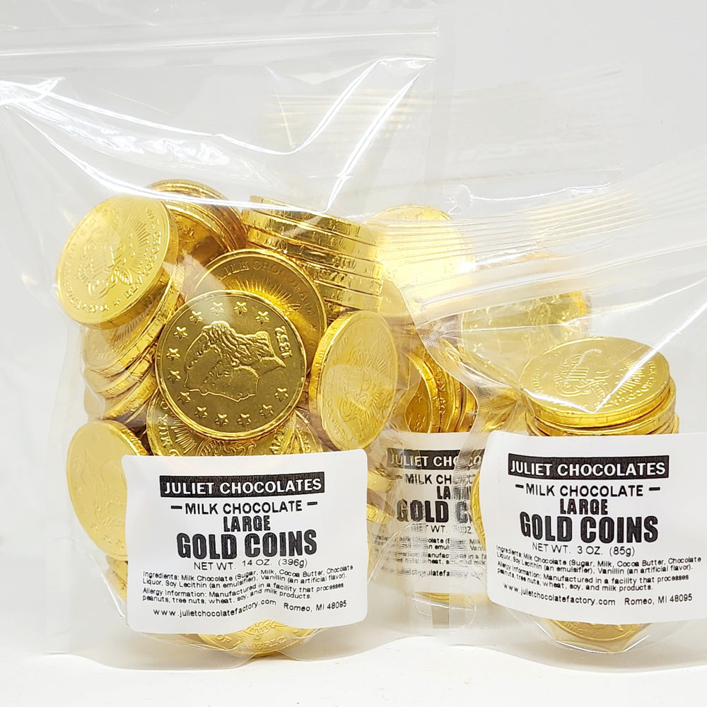 Premium Milk Chocolate Gold Coins Large Size