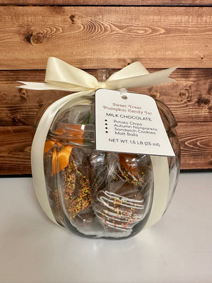 
            
                Load image into Gallery viewer, Sweet Treat Pumpkin Candy Jar
            
        