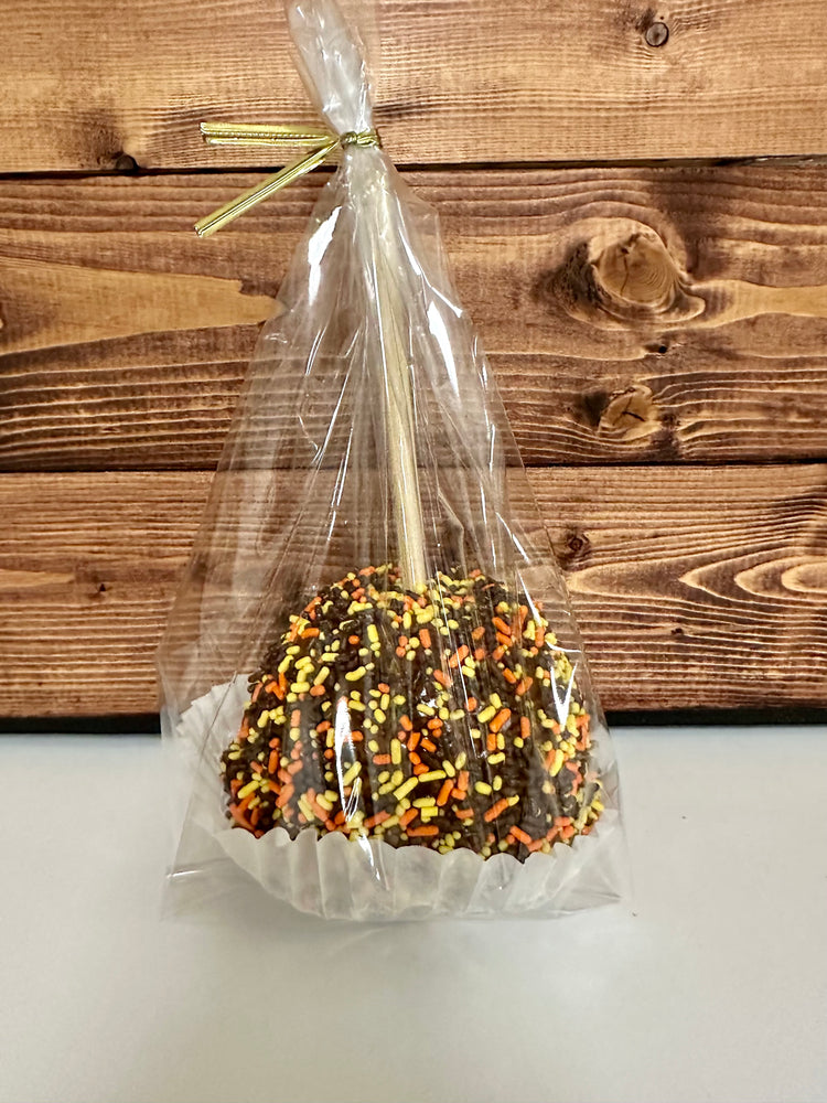 Caramel Apple with Fall Sprinkles