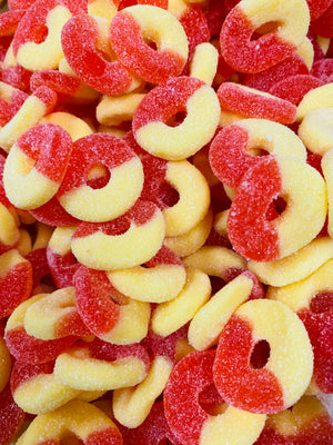 
            
                Load image into Gallery viewer, Peach Gummi Rings
            
        