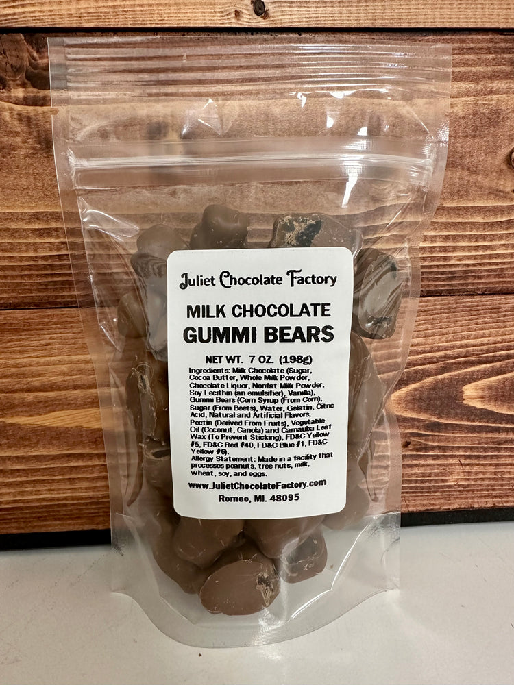 LUV BEARS All Natural Milk Chocolate Covered Gummy Bears