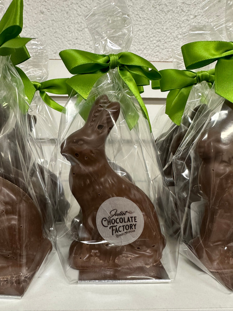 Solid Chocolate Sitting Bunny, 2.5 oz