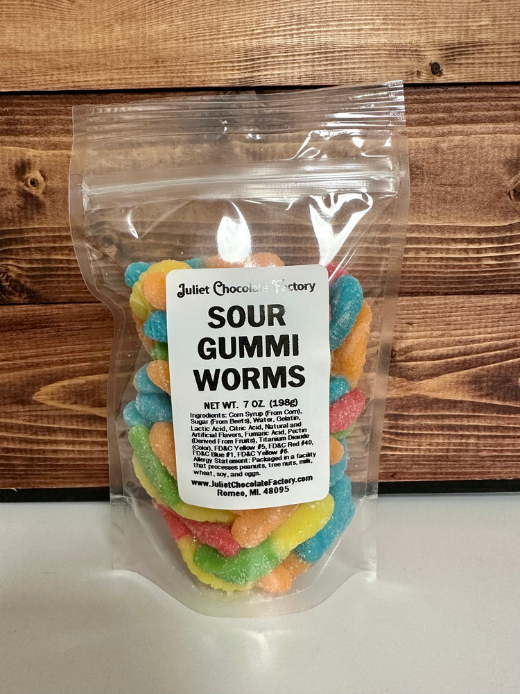 Sour Gummi Worms – Juliet Chocolate Factory